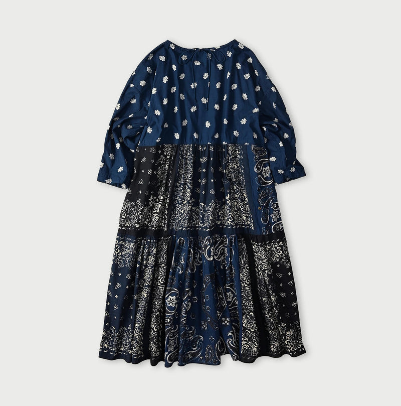 45R IDG Bandana Mix à la Mode Patchwork Tiered Dress - Image 12