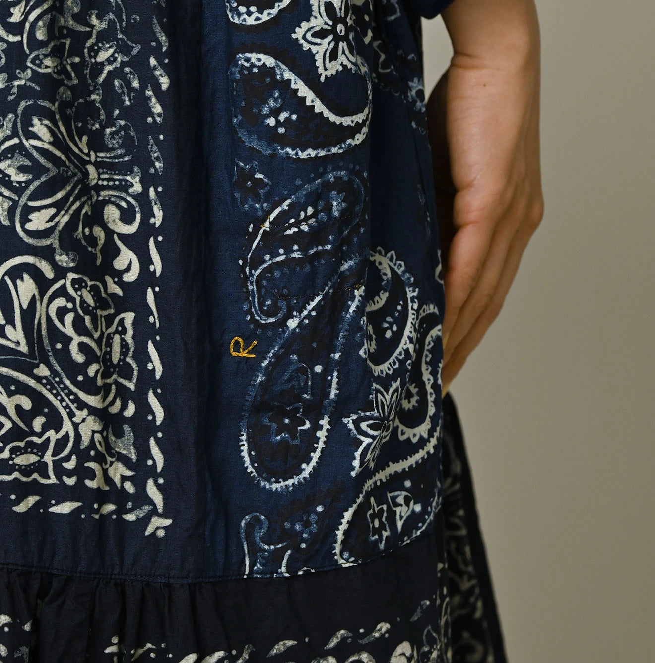 45R IDG Bandana Mix à la Mode Patchwork Tiered Dress - Image 11