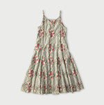 45R Saffron Block Print Umbrella Dress
