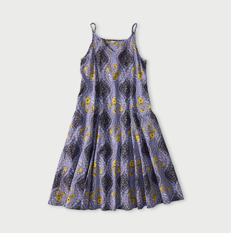45R Saffron Block Print Umbrella Dress - Image 2
