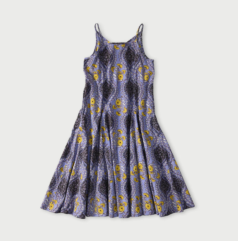 45R Saffron Block Print Umbrella Dress - Image 14