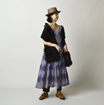 45R Saffron Block Print Umbrella Dress