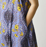 45R Saffron Block Print Umbrella Dress