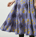 45R Saffron Block Print Umbrella Dress