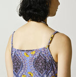 45R Saffron Block Print Umbrella Dress