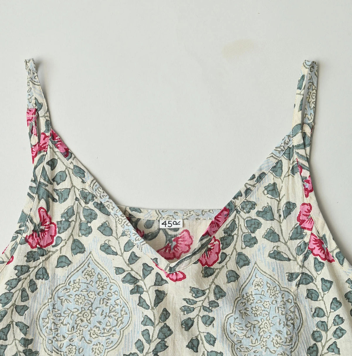 45R Saffron Block Print Umbrella Dress
