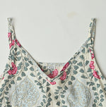 45R Saffron Block Print Umbrella Dress