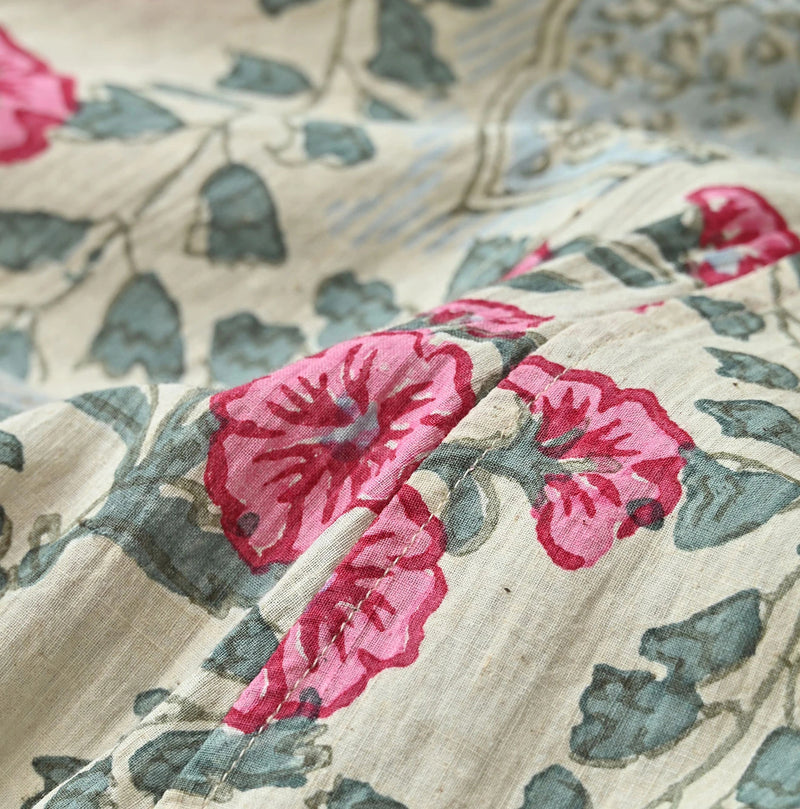 45R Saffron Block Print Umbrella Dress - Image 17