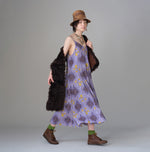 Saffron Block Print Umbrella Dress