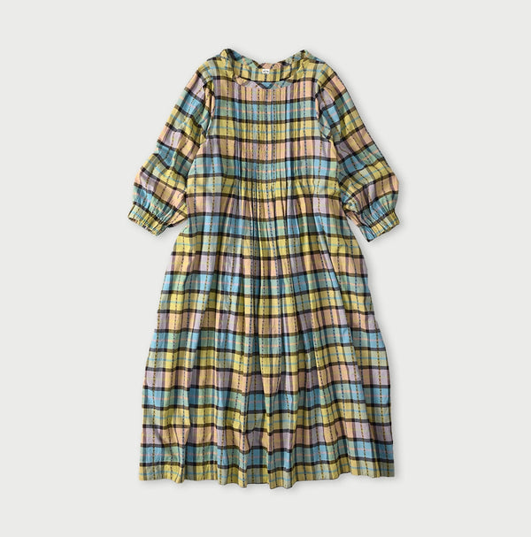 45R Khadi Dobby Tuck Dress