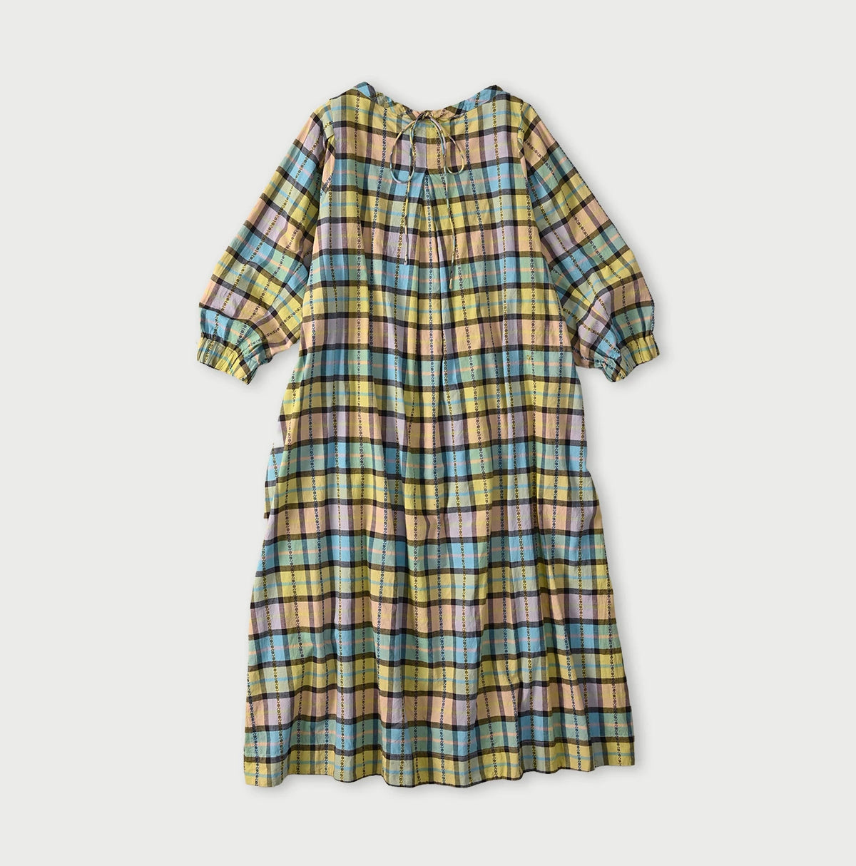 45R Khadi Dobby Tuck Dress
