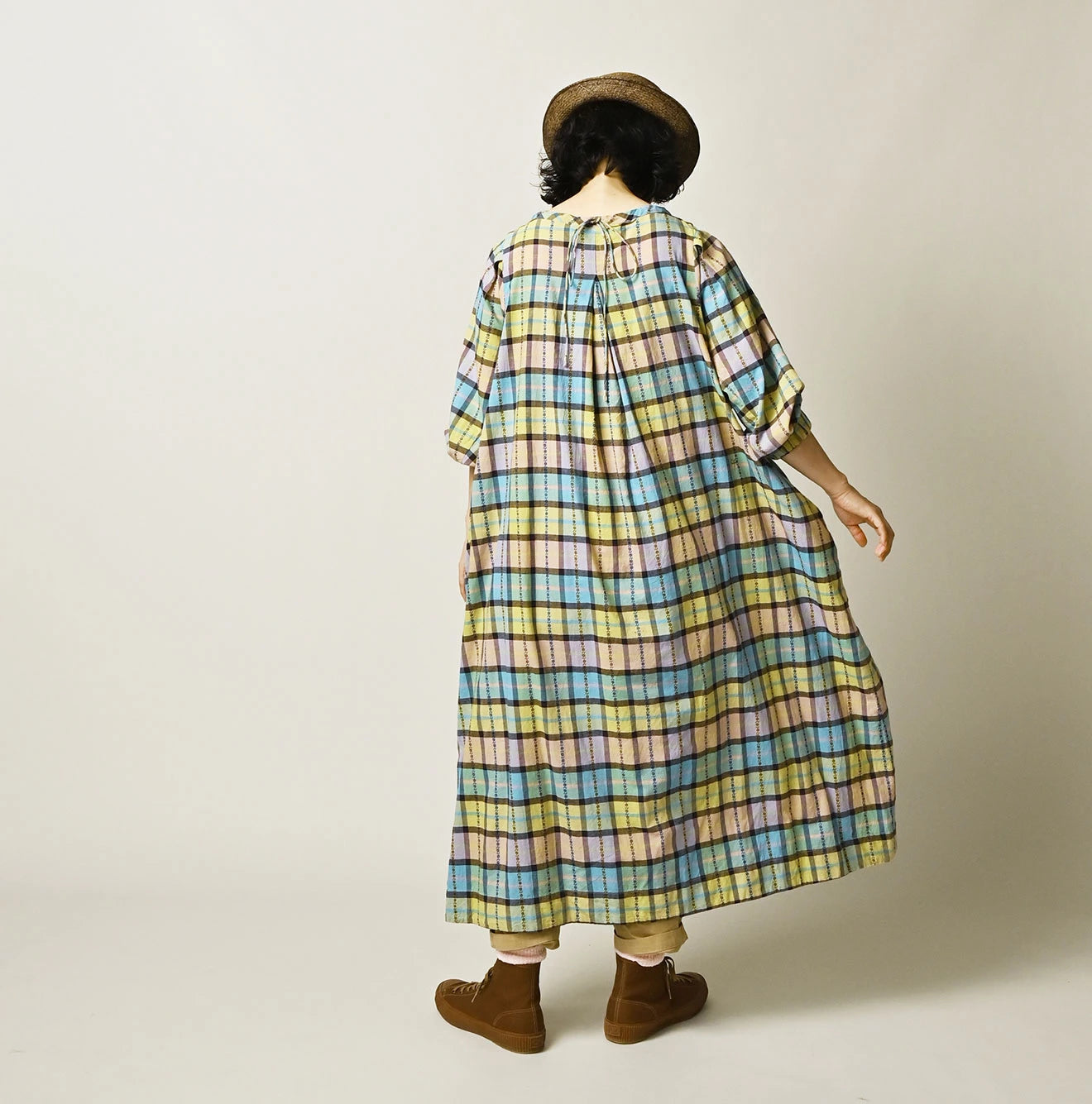 45R Khadi Dobby Tuck Dress - Image 5