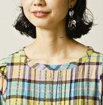 45R Khadi Dobby Tuck Dress
