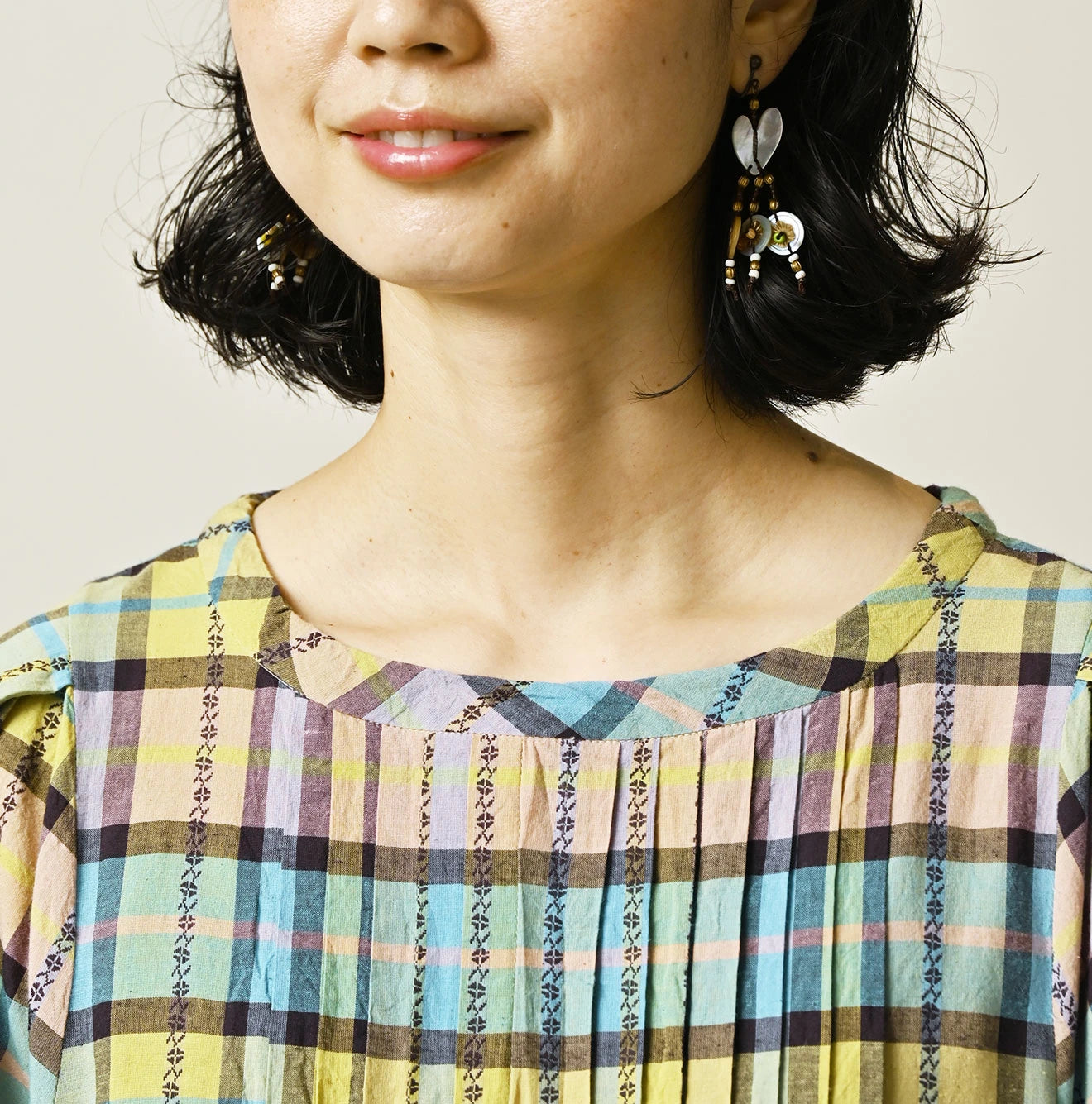 45R Khadi Dobby Tuck Dress - Image 7