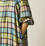 45R Khadi Dobby Tuck Dress