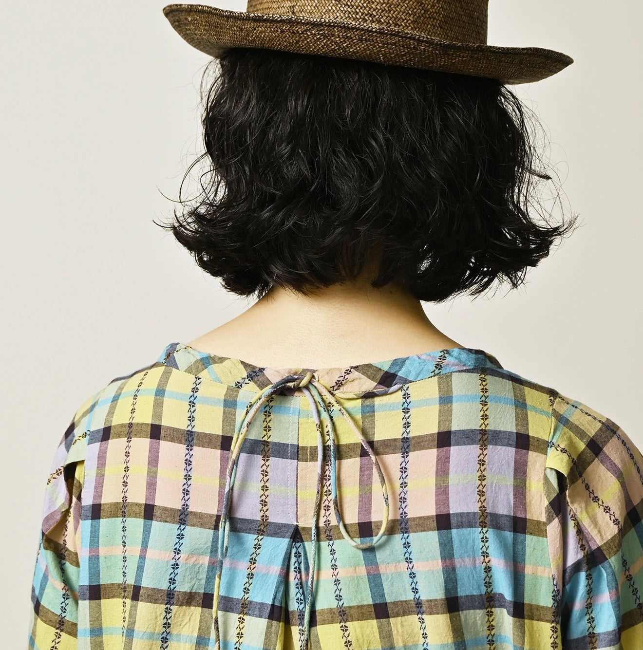 45R Khadi Dobby Tuck Dress - Image 10