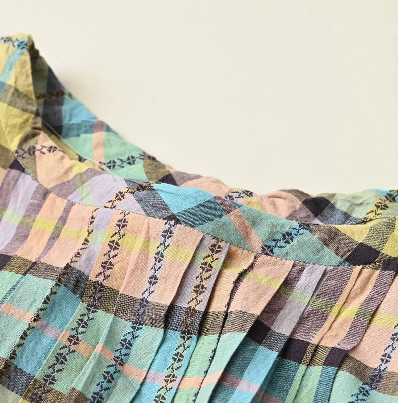 45R Khadi Dobby Tuck Dress - Image 14