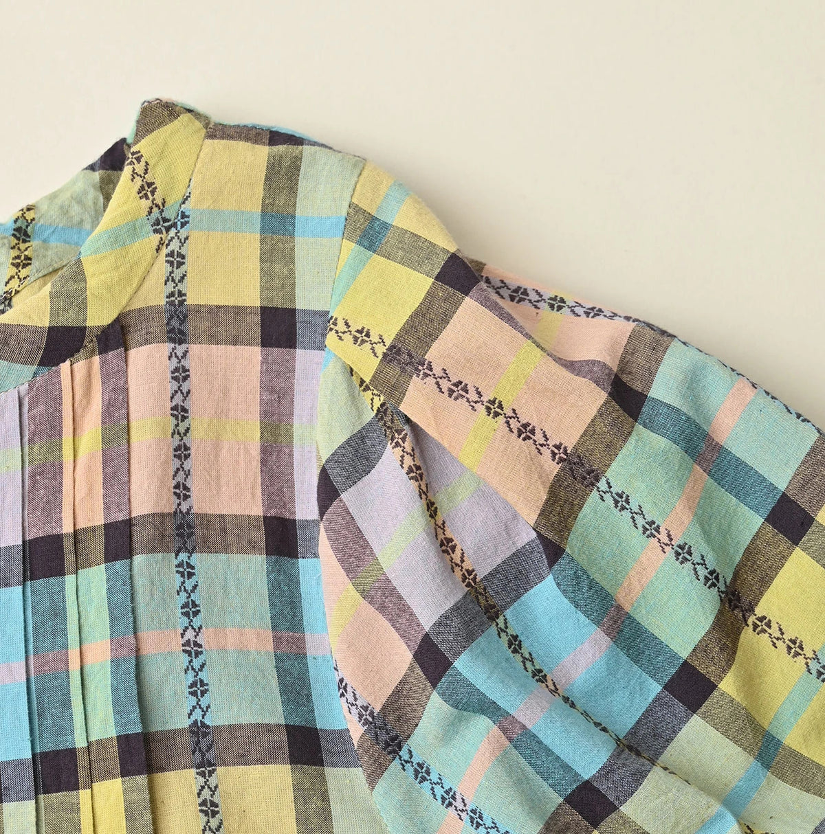 45R Khadi Dobby Tuck Dress