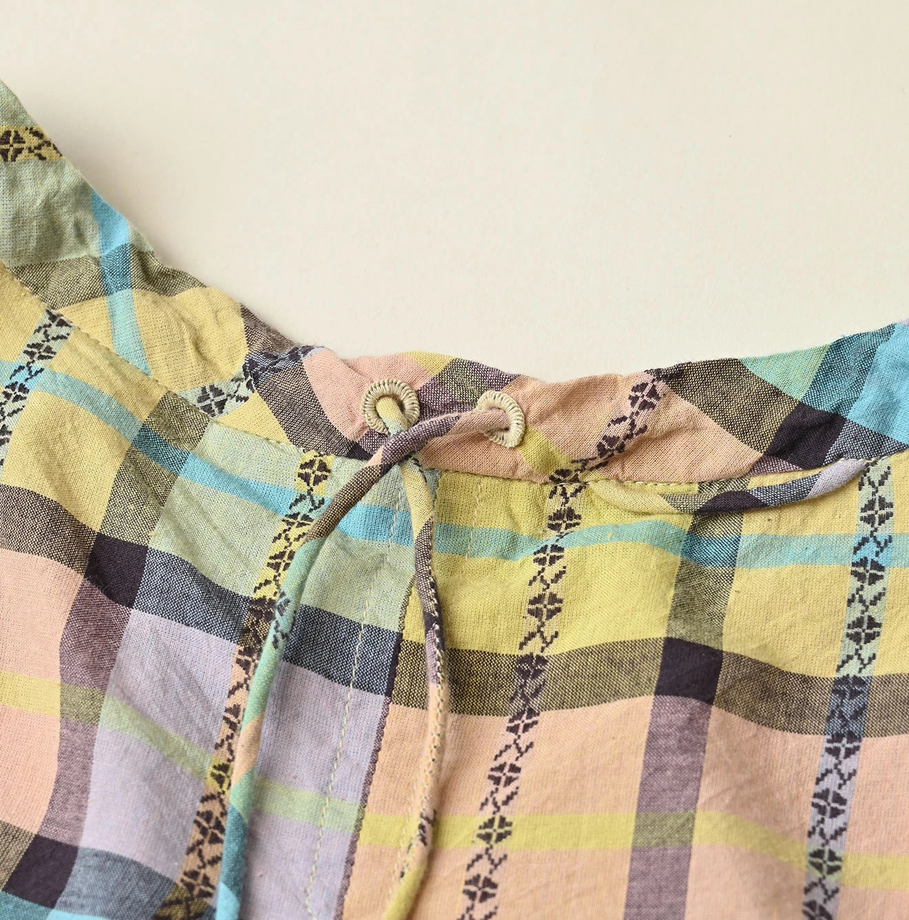 45R Khadi Dobby Tuck Dress