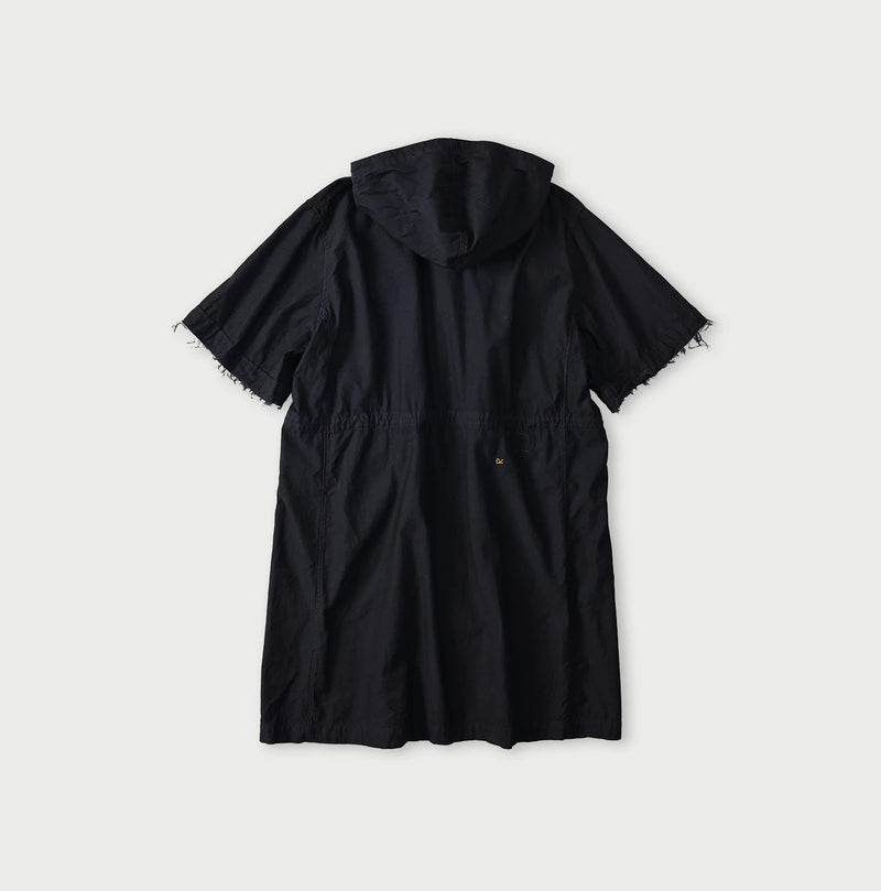 45R Indigo Light Back Sateen Hoodie Dress - Image 13