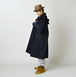 45R Indigo Light Back Sateen Hoodie Dress