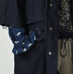 45R Indigo Light Back Sateen Hoodie Dress