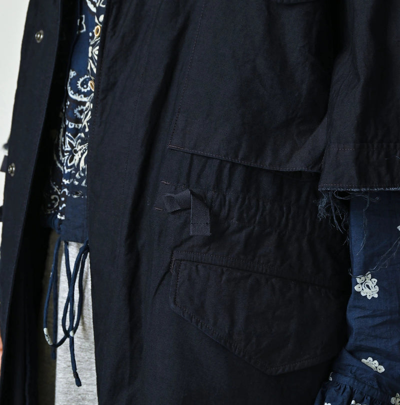 45R Indigo Light Back Sateen Hoodie Dress - Image 9