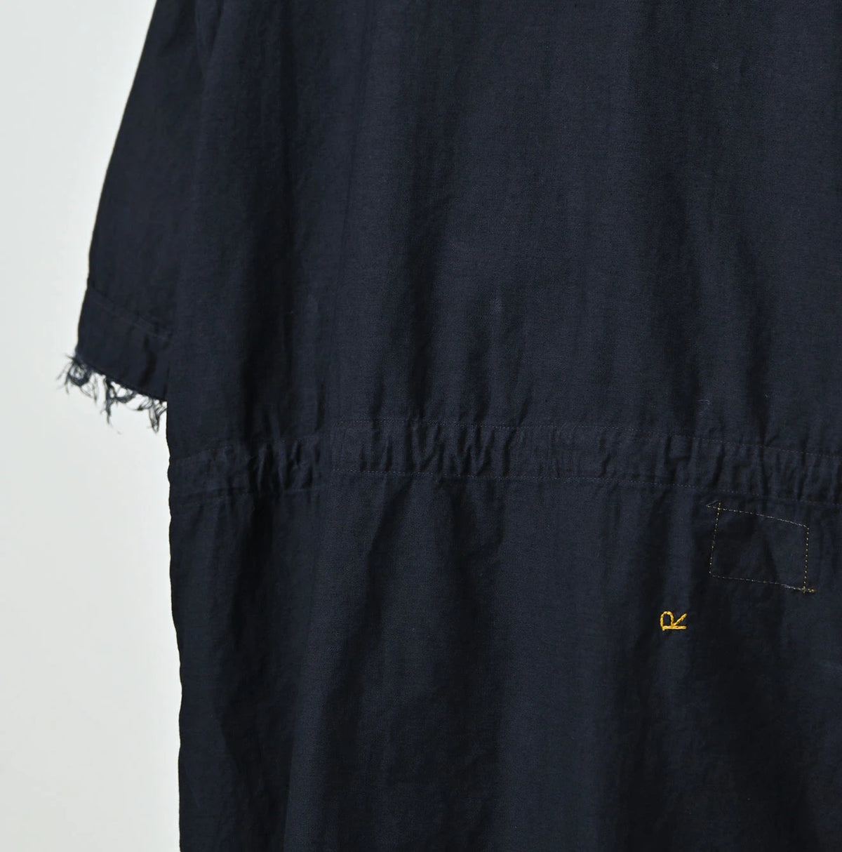 45R Indigo Light Back Sateen Hoodie Dress