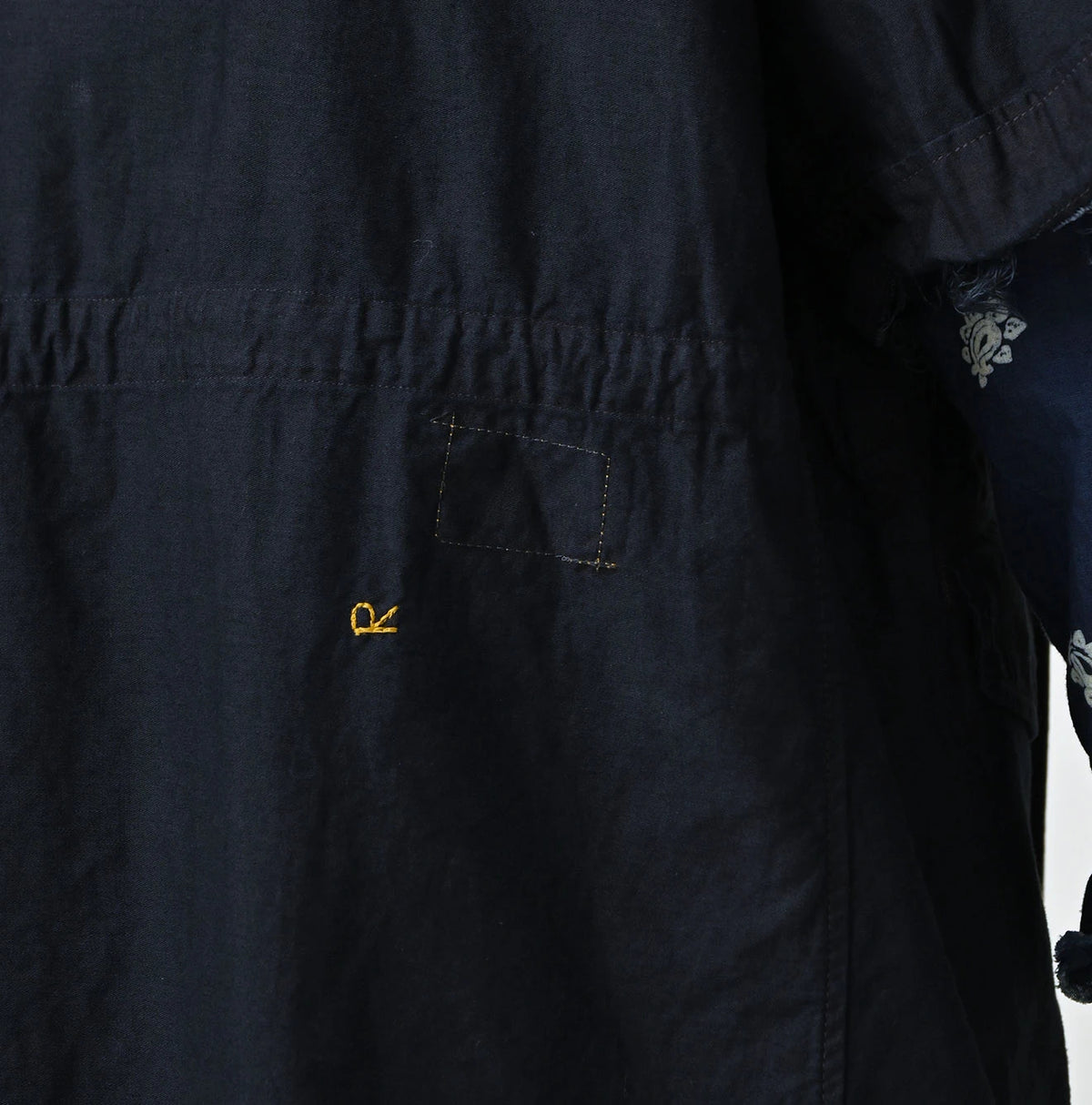 45R Indigo Light Back Sateen Hoodie Dress