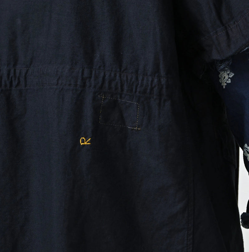 45R Indigo Light Back Sateen Hoodie Dress - Image 12