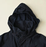 45R Indigo Light Back Sateen Hoodie Dress