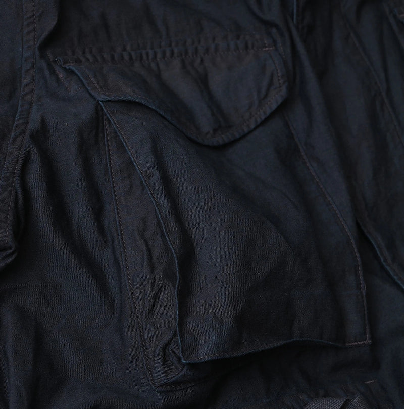 45R Indigo Light Back Sateen Hoodie Dress - Image 19