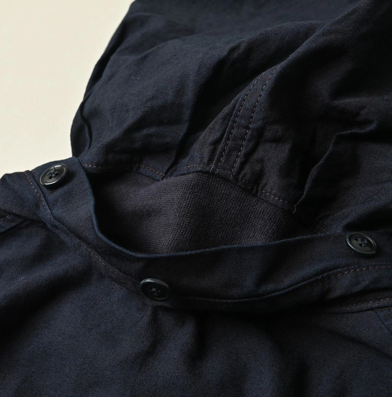 45R Indigo Light Back Sateen Hoodie Dress - Image 23