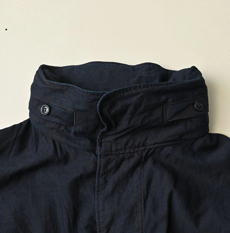 45R Indigo Light Back Sateen Hoodie Dress - Image 25