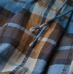 45R Ai Indigo Check Khadi Dobby Tuck Dress