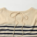 Basque Tenjiku Stripe Tiered Dress - 45R by 45rpm studio