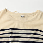 Basque Tenjiku Stripe Tiered Dress - 45R by 45rpm studio
