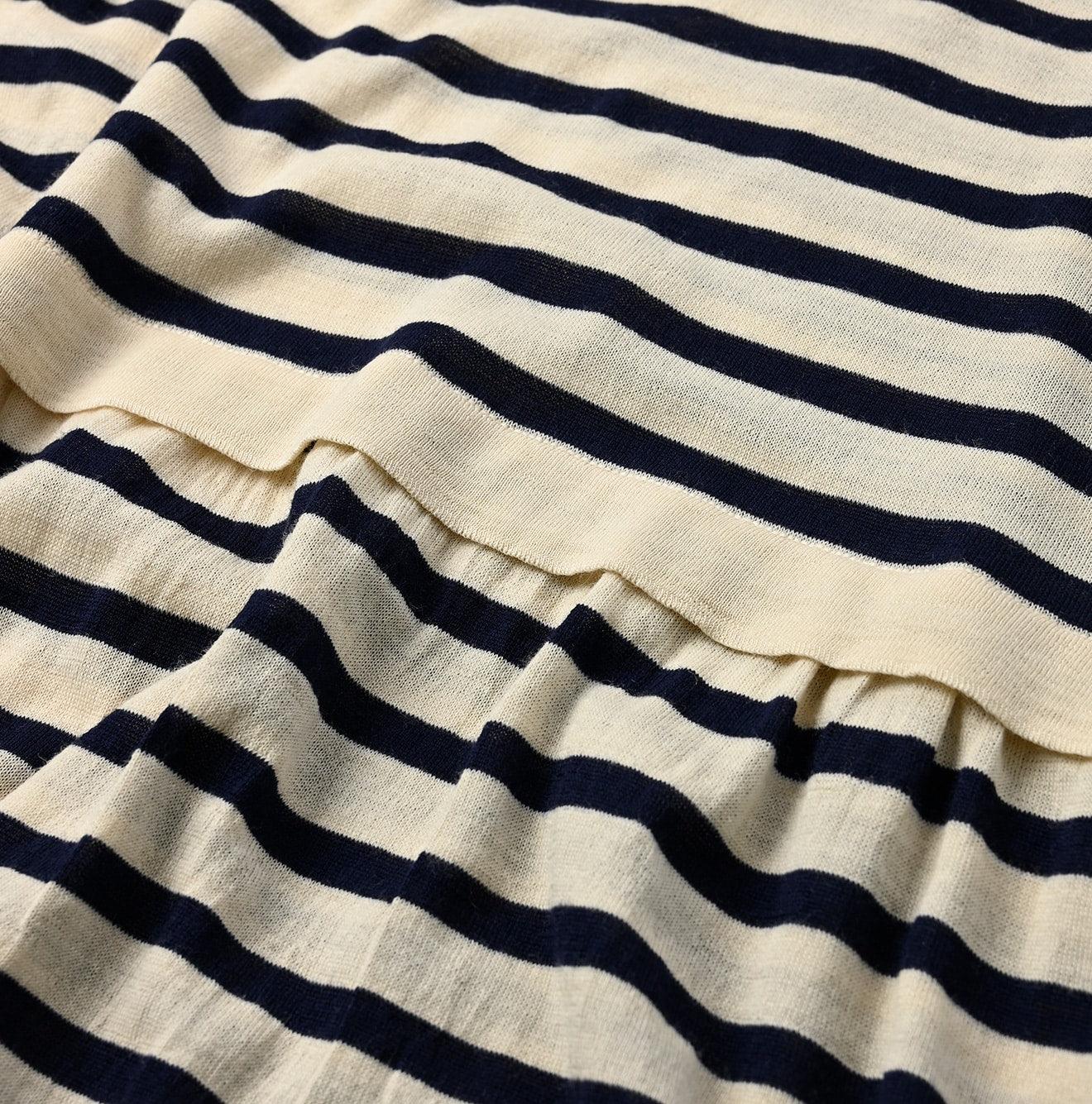 Basque Tenjiku Stripe Tiered Dress - 45R by 45rpm studio - Image 8