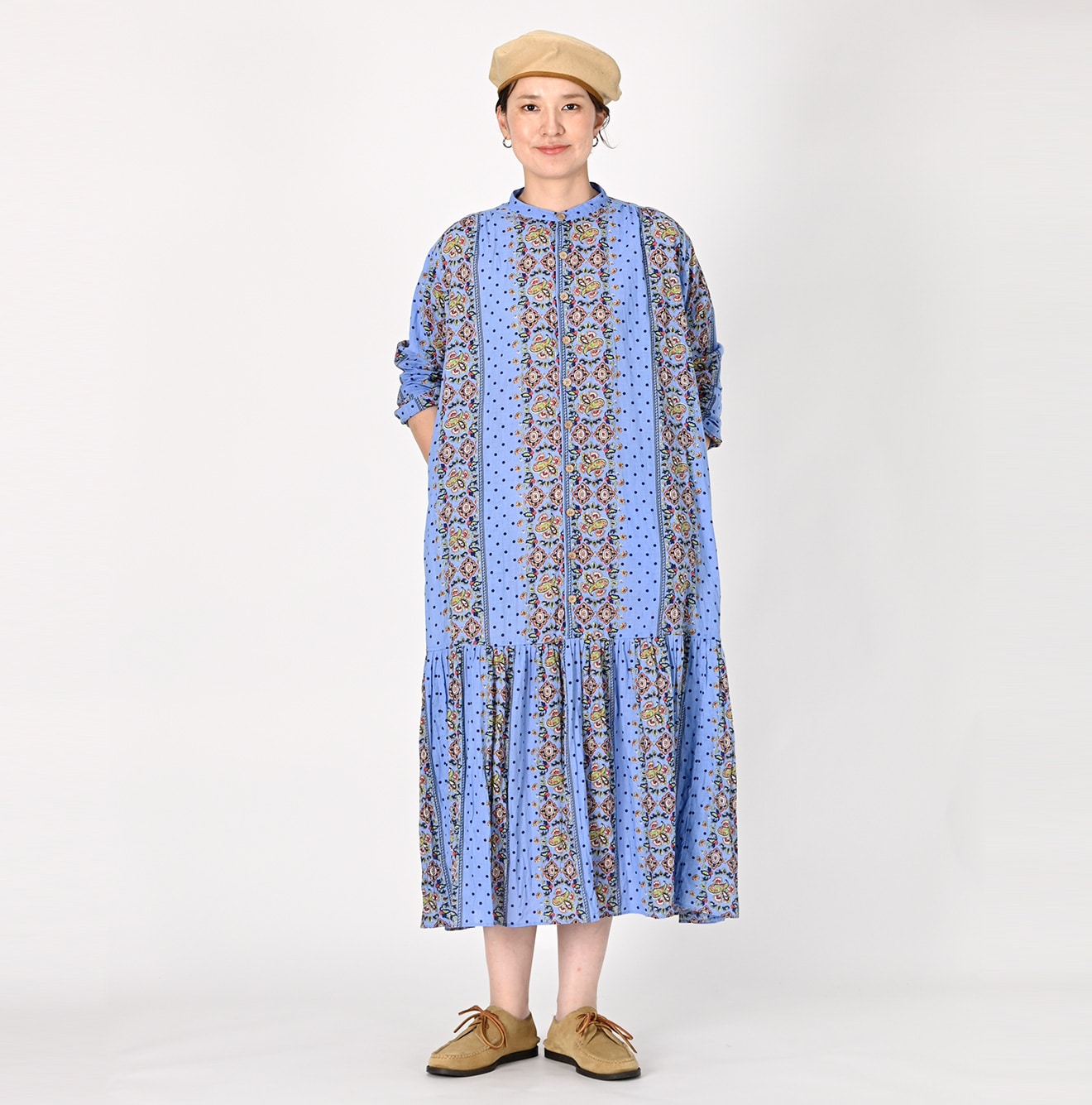 Paisley Dot Stripe Dress - 45R by 45rpm studio