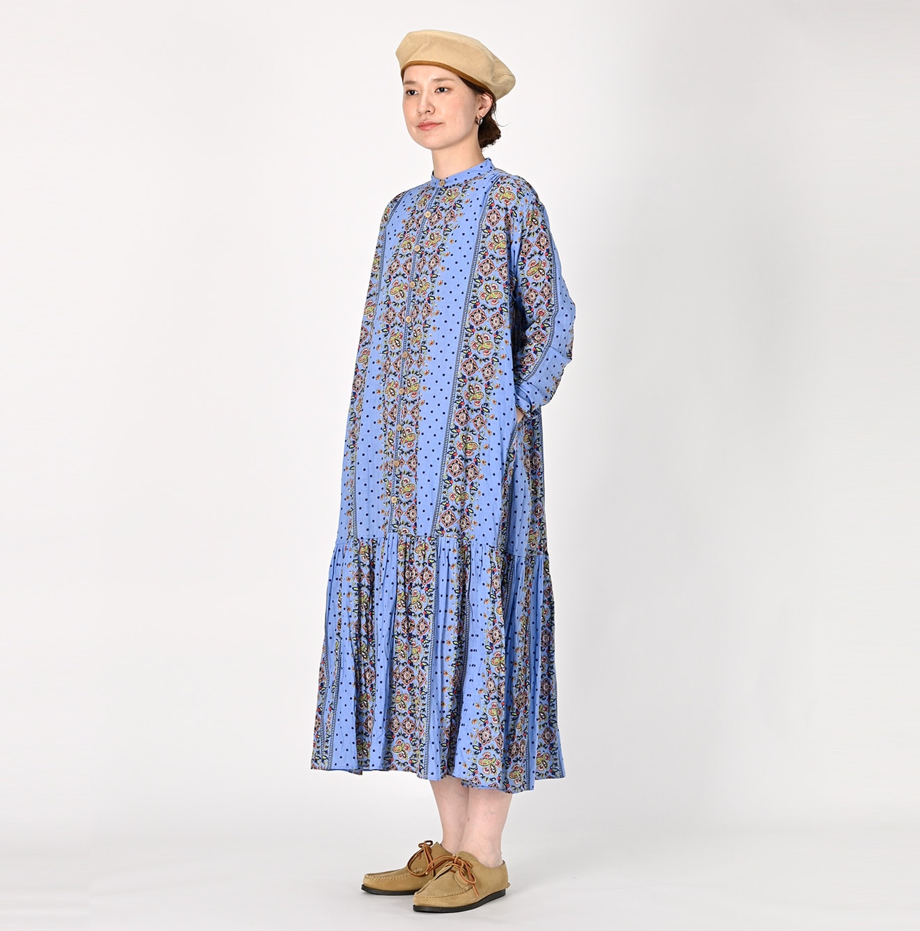 Paisley Dot Stripe Dress - 45R by 45rpm studio