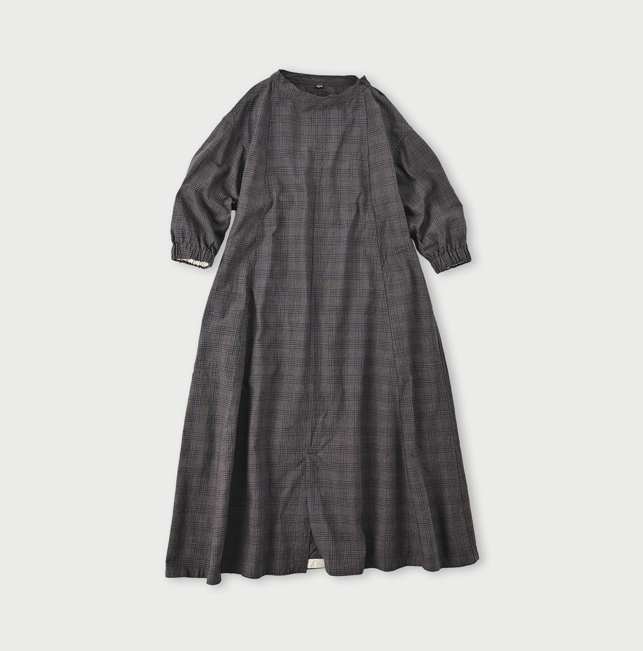 45R Yorimoku Cotton Tweed Sail Dress