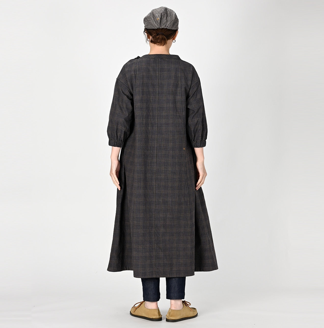 45R Yorimoku Cotton Tweed Sail Dress