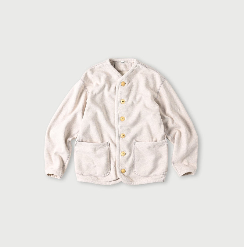 45R Heritage Cotton Fleece 908 Binding Cardigan (Top-dyed)