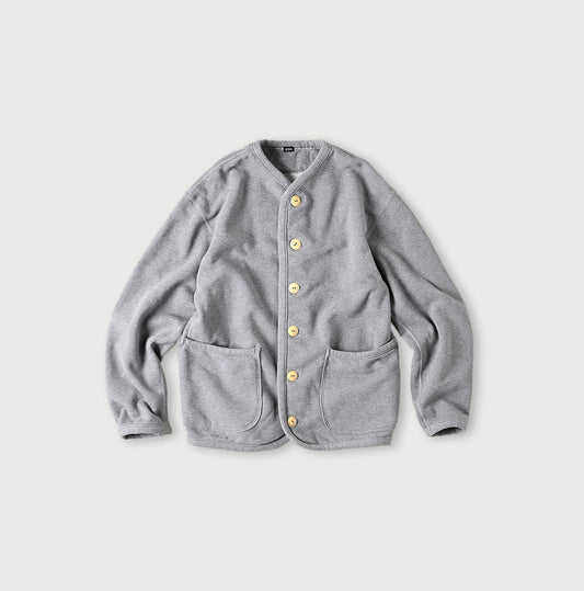 45R Heritage Cotton Fleece 908 Binding Cardigan (Top-dyed)