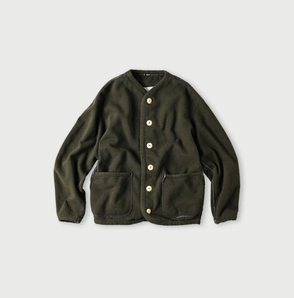 45R Heritage Cotton Fleece 908 Binding Cardigan (Top-dyed)