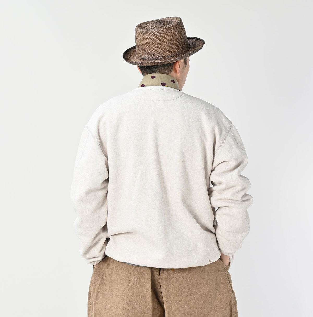 45R Heritage Cotton Fleece 908 Binding Cardigan (Top-dyed)