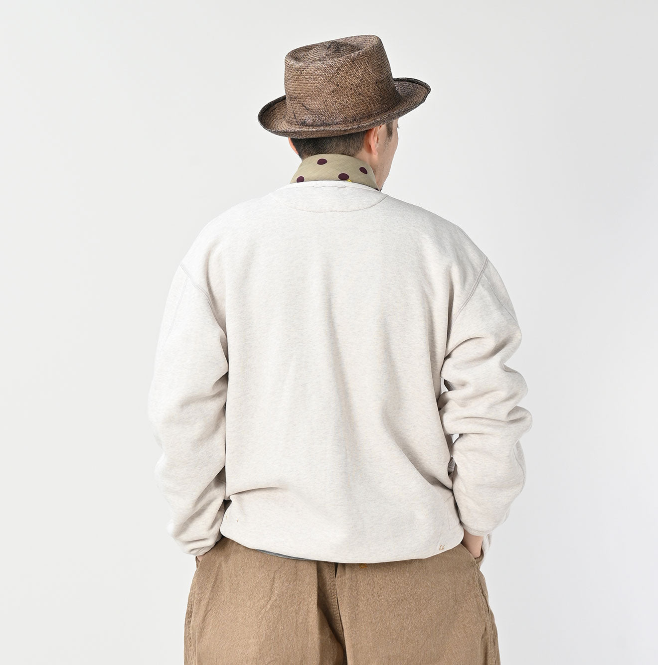 45R Heritage Cotton Fleece 908 Binding Cardigan (Top-dyed)