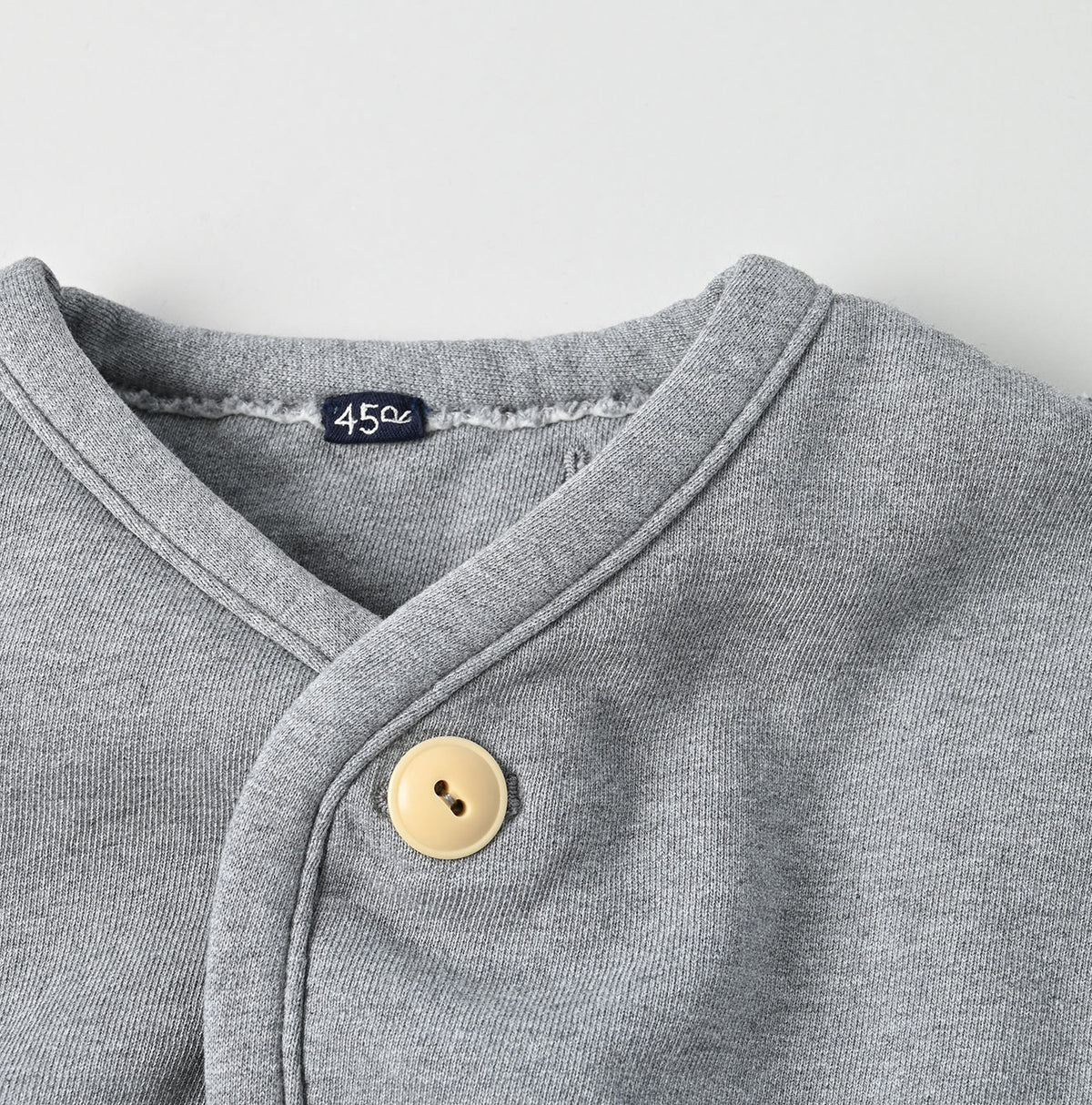 45R Heritage Cotton Fleece 908 Binding Cardigan (Top-dyed)