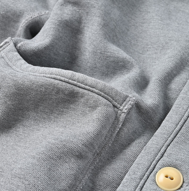 45R Heritage Cotton Fleece 908 Binding Cardigan (Top-dyed)