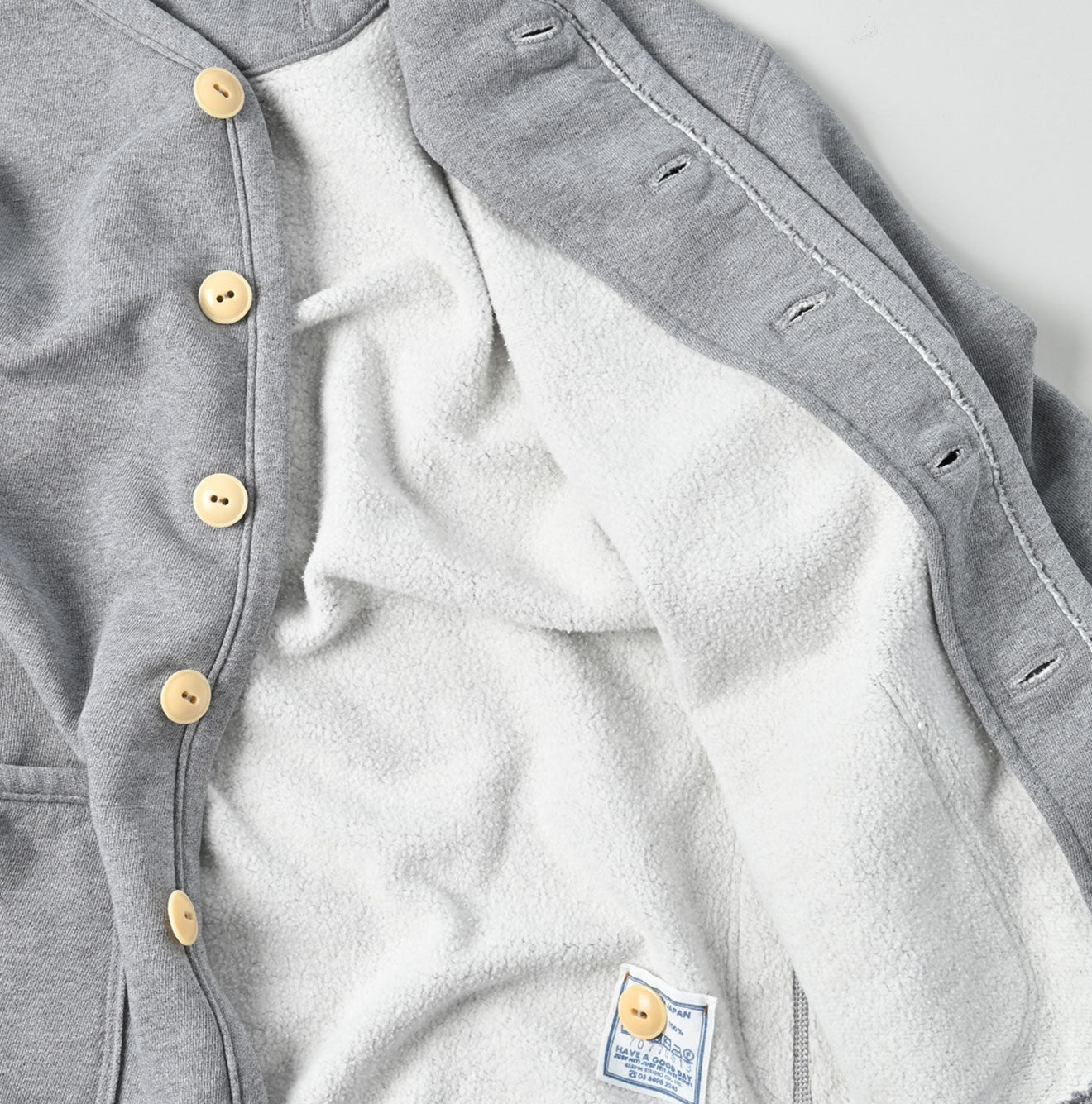 Heritage Cotton Fleece 908 Binding Cardigan (Top-dyed) | 45R